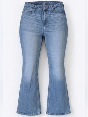 Old Navy Higher High Rise Flared Women's Medium Wash Jeans Denim Size 12